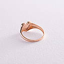 Кільце "Сердечко" в червоному золоті (можлива 
гравіювання) к07144 Zipexpert ZIPEXPERT, фото 4