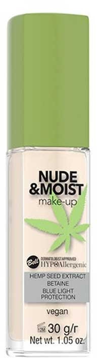 Тональний гіпоаллергенний крем для обличчя Bell Hypoallergenic Nude & Moist No01