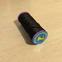 Нитка взуттєва, для прошивки документів №375 кол. чорний, круглий шнур