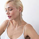 Сережки — кафа "Неповторність" у білому 
золоті с07589 Zipexpert ZIPEXPERT, фото 9