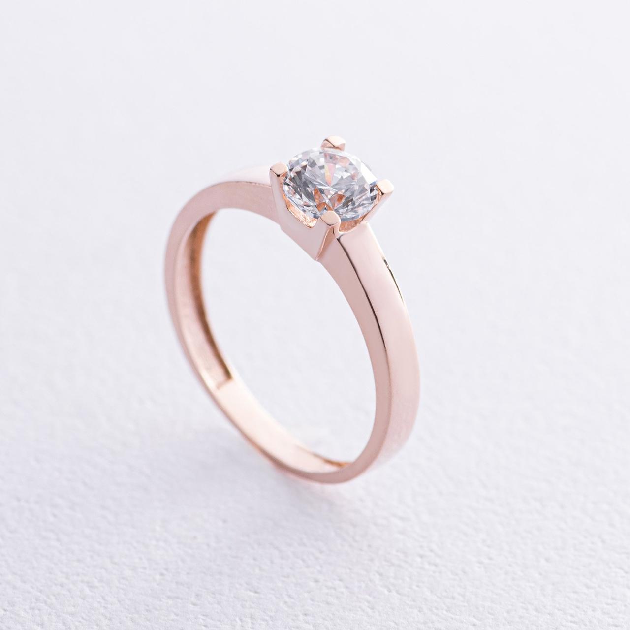 Помоловічне золоте кільце з фіанітом 
к05751 Zipexpert ZIPEXPERT, фото 1