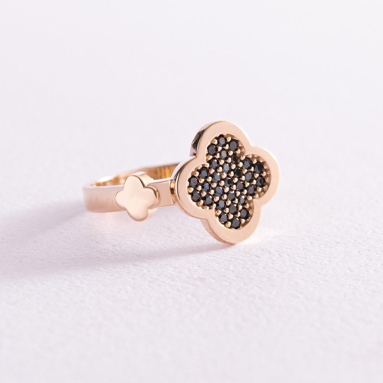 Кільце "Клевер" в жовтому золоті (фіаніти)
к06991 Zipexpert ZIPEXPERT, фото 1