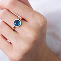 Золоте кільце з блакитним і білими фіанітами
к06759 Zipexpert ZIPEXPERT, фото 3
