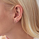 Сережки-пусети "Love" у жовтому золоті 07577 Zipexpert ZIPEXPERT, фото 5
