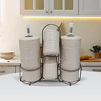 Набір банок для спецій і сипких продуктів