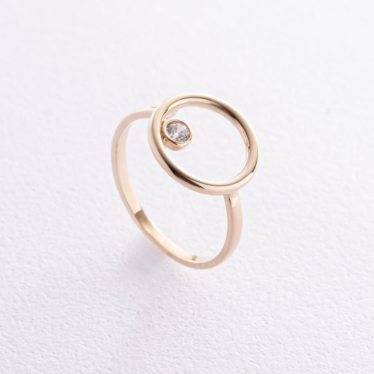 Золоте кільце "Круговорот" із фіанітом
к07486 Zipexpert ZIPEXPERT, фото 1