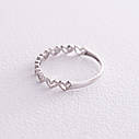Кільце "Сердечка" в білому золоті к07154 Zipexpert ZIPEXPERT, фото 3