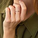 Кільце "Сердечка" в білому золоті к07154 Zipexpert ZIPEXPERT, фото 5