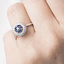 Золоте кільце із сапфірами та діамантами 
R12304DSaj Zipexpert ZIPEXPERT, фото 6
