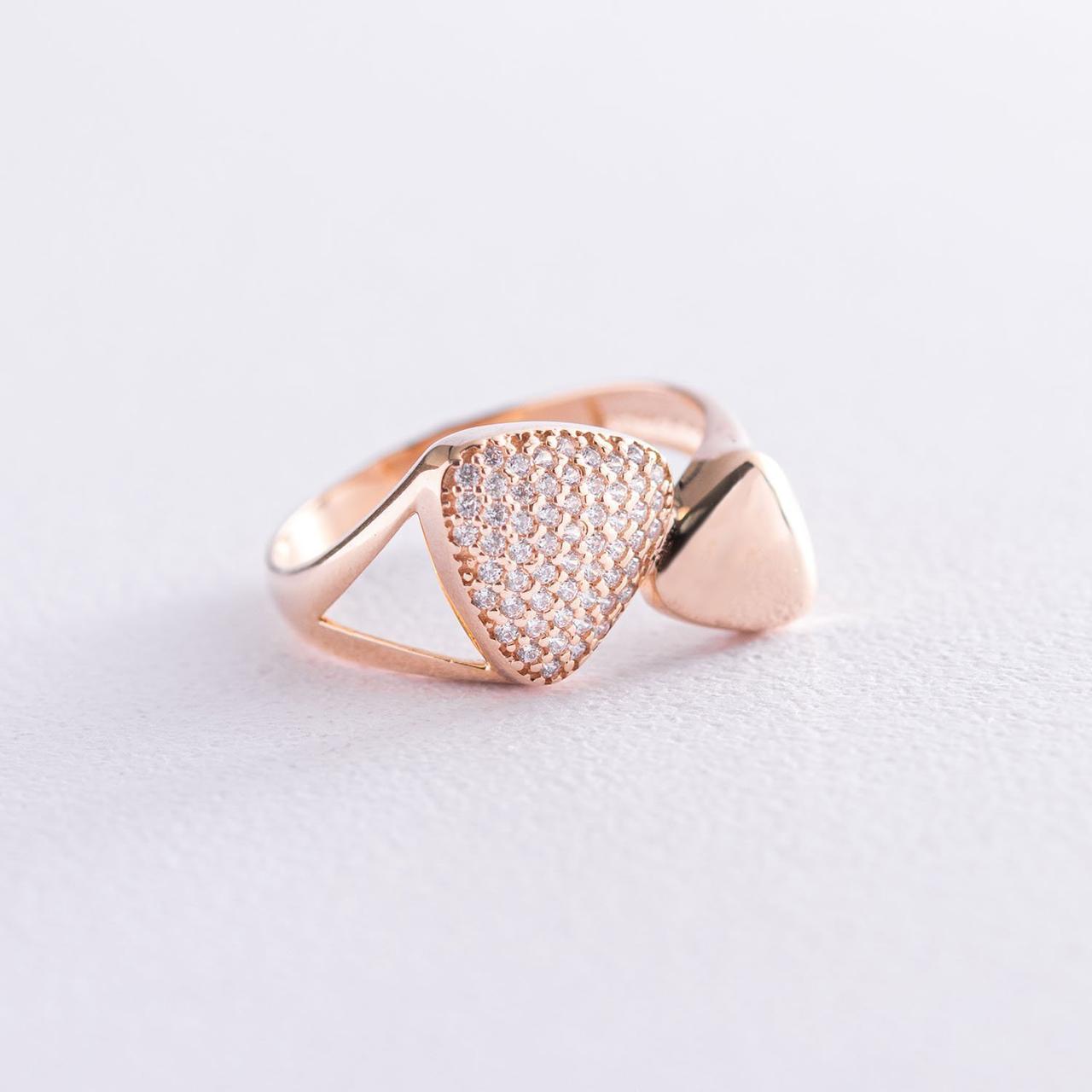 Золоте кільце з фіанітами к06374 Zipexpert ZIPEXPERT, фото 1