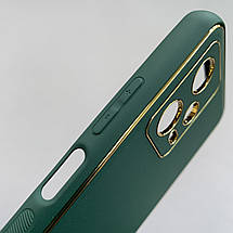 Чохол для Xiaomi Redmi Note 12 5G шкіряний матовий чохол із захистом камери на сяомі редмі нот 12 5г зелений u9h, фото 3