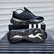 Чоловічі Кросівки Adidas Black White 44-45, фото 3