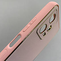Чохол для Xiaomi Redmi Note 12 5G шкіряний матовий чохол із захистом камери на сяомі редмі нот 12 5г рожевий u9h, фото 3