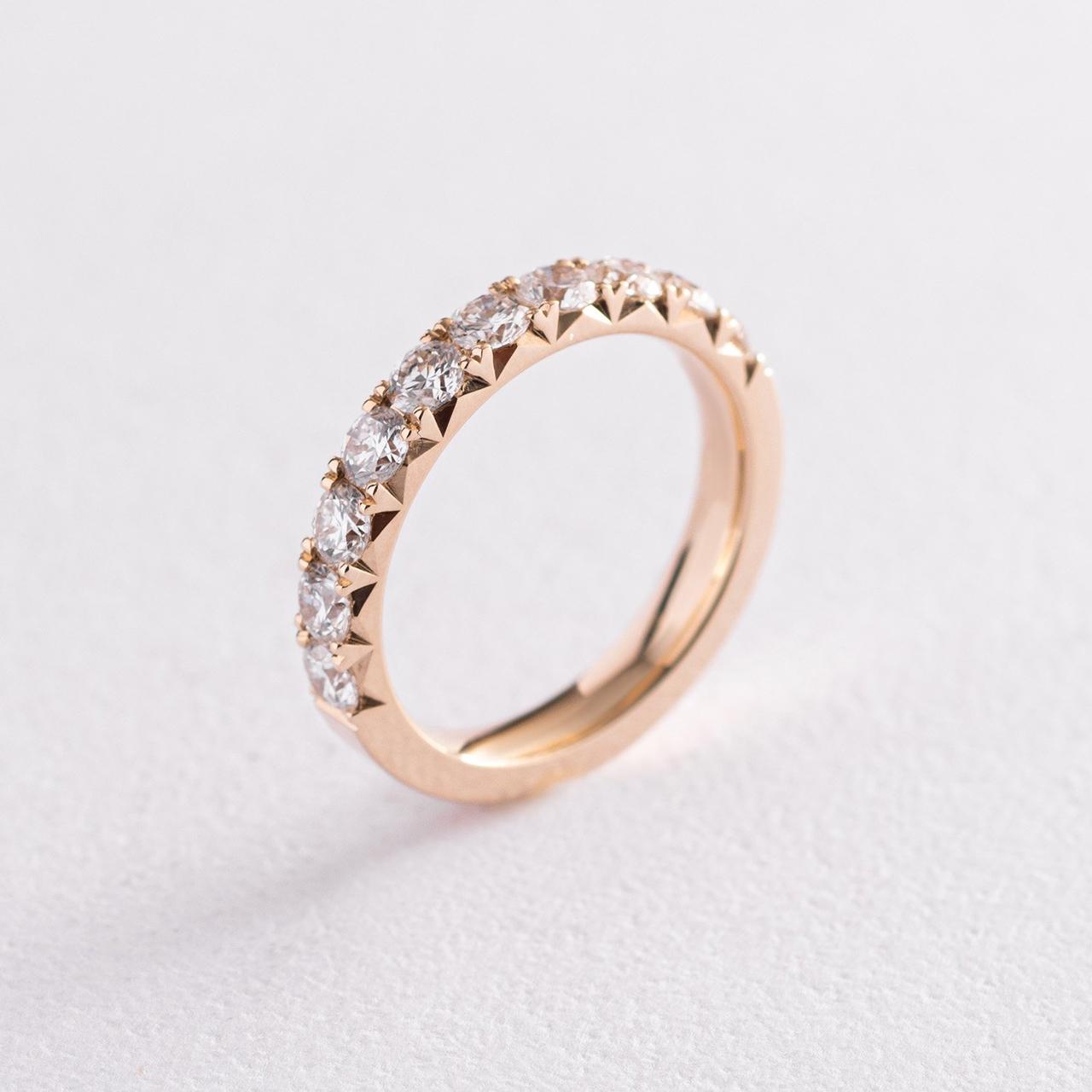 Кільце в жовтому золоті з діамантами кб0391ri Zipexpert ZIPEXPERT, фото 1