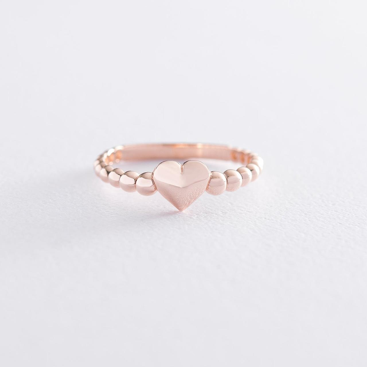 Золоте кільце "Серце" к06611 Zipexpert ZIPEXPERT, фото 1