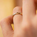 Кільце "Холлі" в жовтому золоті к07514 Zipexpert ZIPEXPERT, фото 5