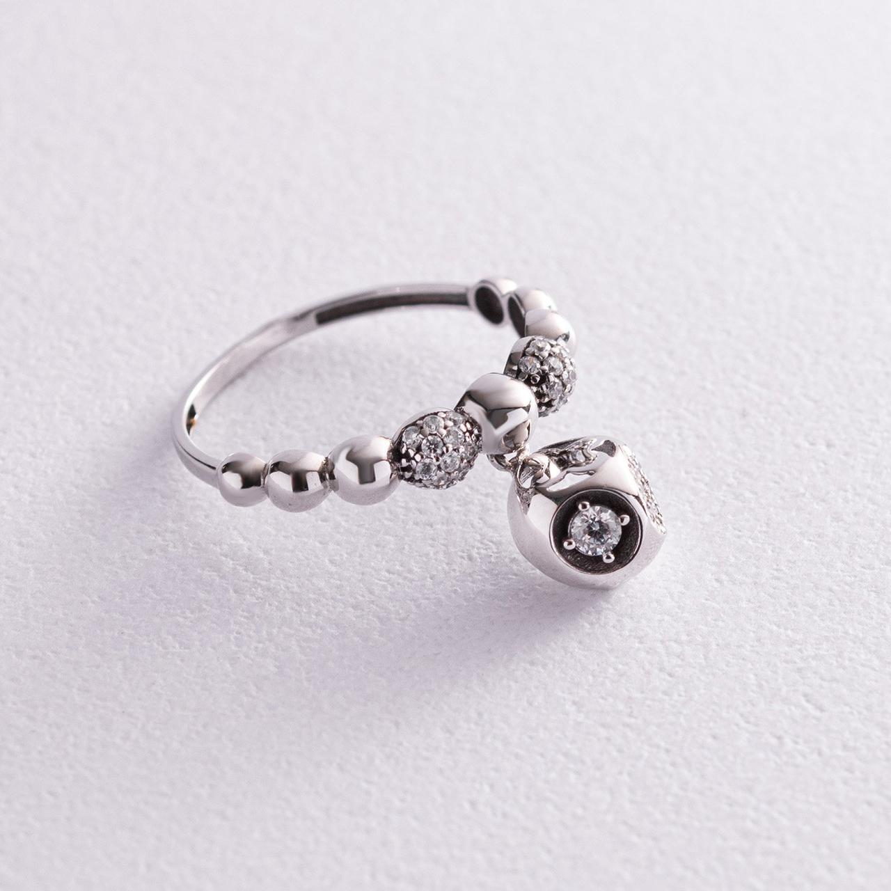 Золоте кільце "Кірки" (фіаніти) к04934 Zipexpert ZIPEXPERT, фото 1