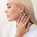 Золоте кільце "Кірки" (фіаніти) к04934 Zipexpert ZIPEXPERT, фото 5