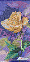 ТМ-146 Садовые зарисовки Желтая роза, набор для вышивки бисером картины