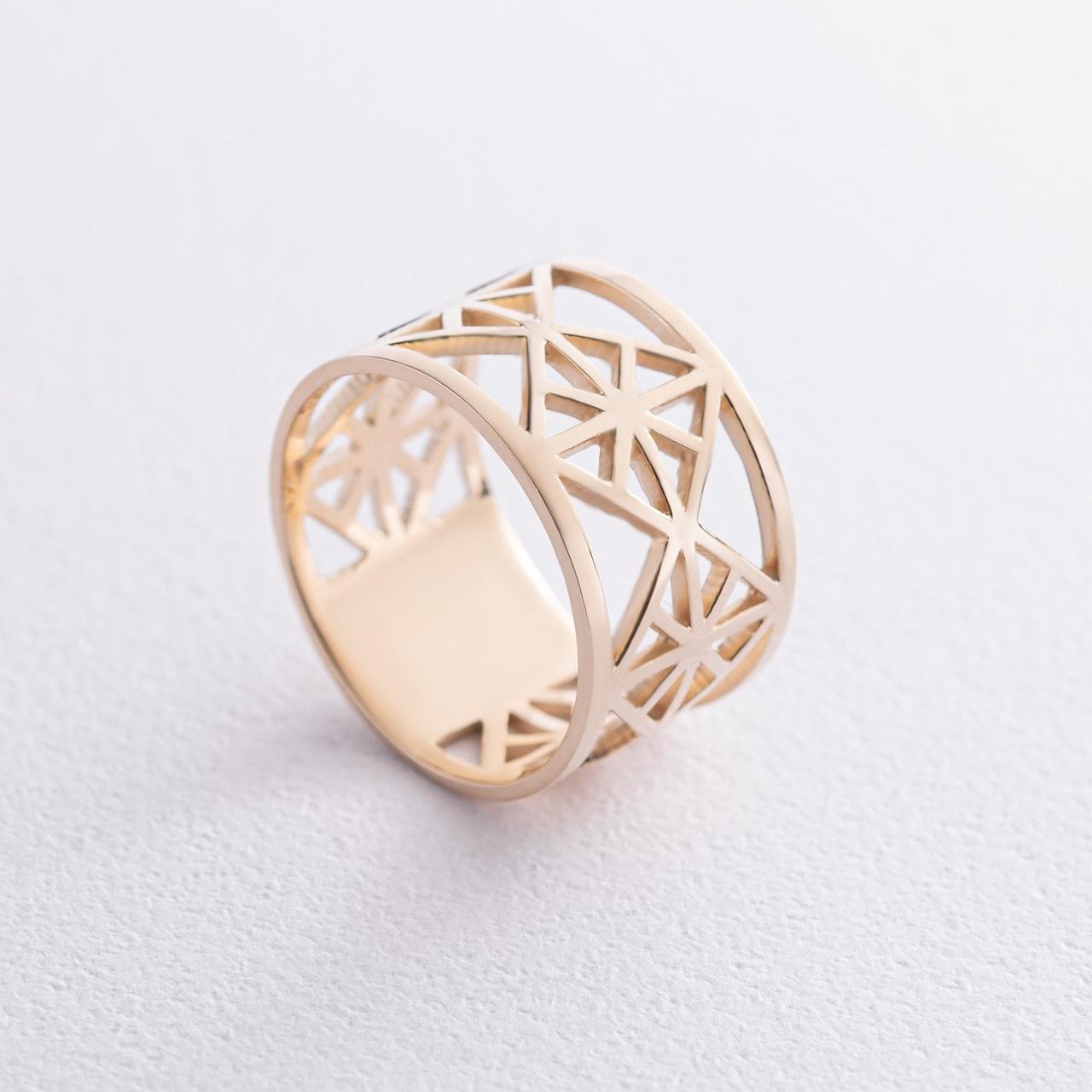 Широке кільце "Джена" в жовтому золоті
к07332 Zipexpert ZIPEXPERT, фото 1