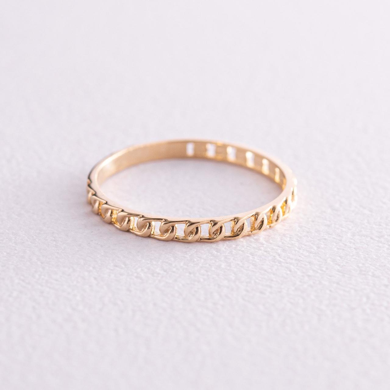 Кільце "Ціпочка" в жовтому золоті к07132 Zipexpert ZIPEXPERT, фото 1