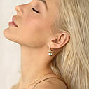 Золоті сережки "Кульки" зі05595 Zipexpert ZIPEXPERT, фото 5