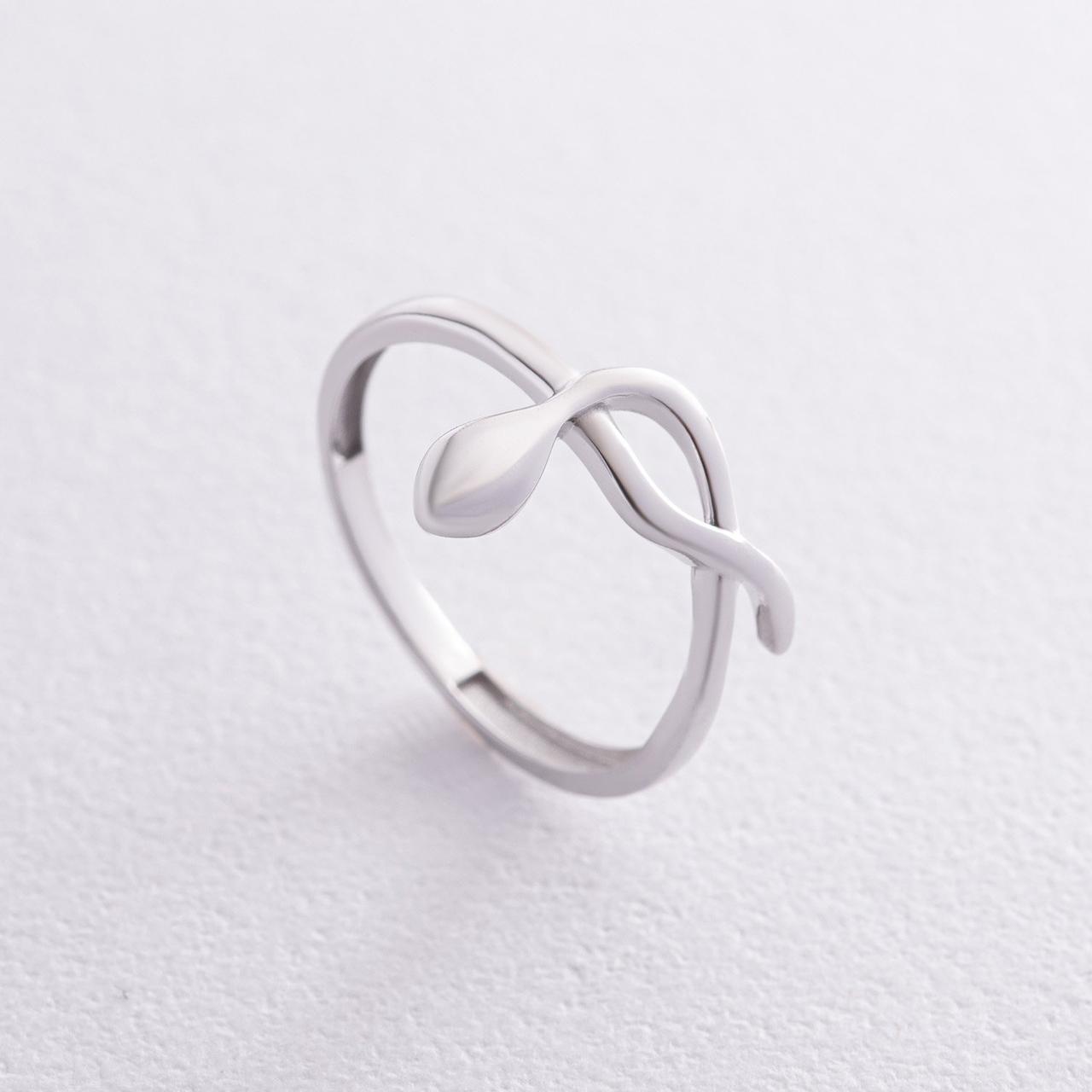 Кільце "Змія" в білому золоті к07427 Zipexpert ZIPEXPERT, фото 1