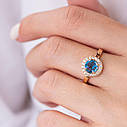 Золоте кільце з блакитним і білими фіанітами
к06841 Zipexpert ZIPEXPERT, фото 3