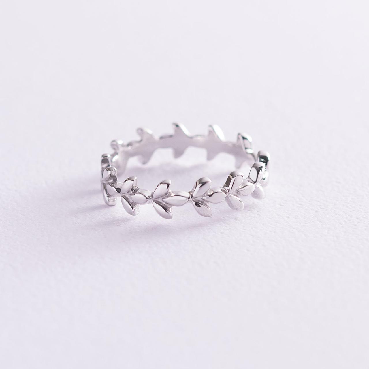 Кільце "Віточка" в білому золоті к06636 Zipexpert ZIPEXPERT, фото 1