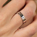 Кільце "Love" в білому золоті (фіаніти) к07138 Zipexpert ZIPEXPERT, фото 4