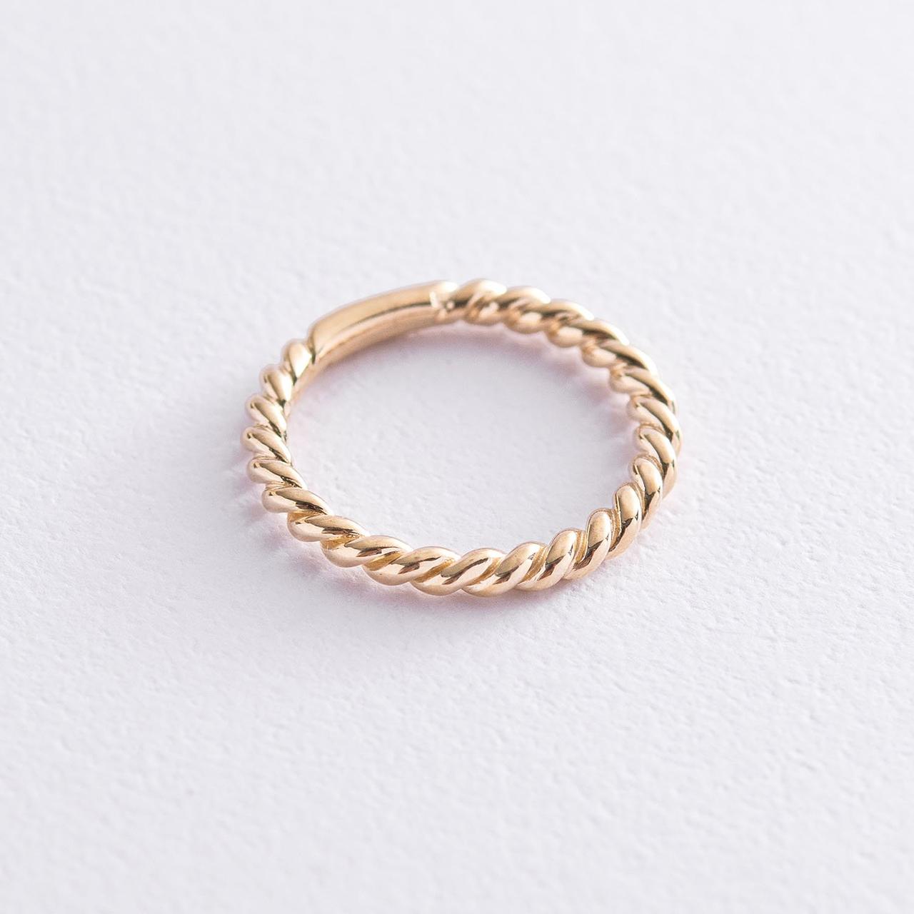 Кільце "Мешта" в жовтому золоті к06632 Zipexpert ZIPEXPERT, фото 1