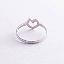 Кільце "Сердечко" в білому золоті к07394 Zipexpert ZIPEXPERT, фото 7