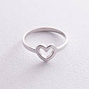 Кільце "Сердечко" в білому золоті к07394 Zipexpert ZIPEXPERT, фото 9