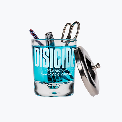 Манікюрна склянка для дезінфекції інструментів Disicide Small Glass Jar, 160 ml (D720019)