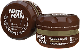 Бальзам для бороди та вусів Nishman Beard & Mustache Styling Balm, 100 мл