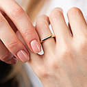 Кільце "Дженніфер" в жовтому золоті к07472 Zipexpert ZIPEXPERT, фото 2