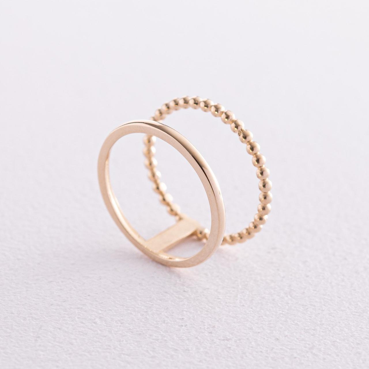 Подвійне кільце з кульками (жовте золото)
к07135 Zipexpert ZIPEXPERT, фото 1