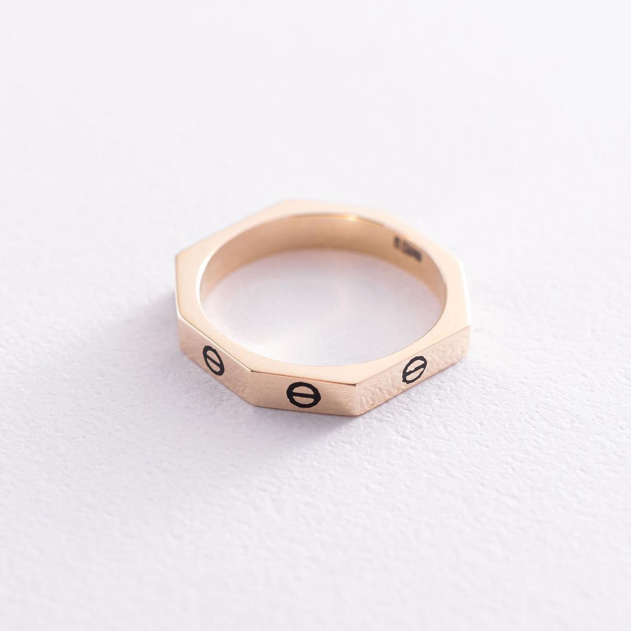 Кільце в жовтому золоті "Love" к06662 Zipexpert ZIPEXPERT, фото 1