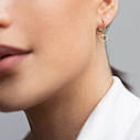 Сережки "Сердечка" у жовтому золоті с07103 Zipexpert ZIPEXPERT, фото 6