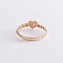Золоте кільце "Серце" к06877 Zipexpert ZIPEXPERT, фото 4