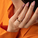 Кільце "Дженніфер" в червоному золоті к07420 Zipexpert ZIPEXPERT, фото 6