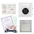 Професійна настільна манікюрна витяжка Teri Turbo M з HEPA-фільтром (сітка металева), фото 7