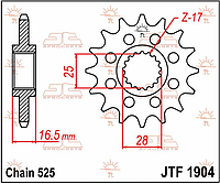 Звезда JT JTF1904.16