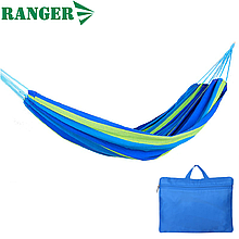 Гамак підвісний для відпочинку гамак тканинний для походу гамак туристичний Ranger Style, синій