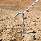 Кілочки алюмінієвий для намету 18 см 10 шт червоні, фото 9