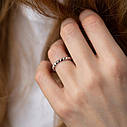 Кільце "Mona" в білому золоті к07433 Zipexpert ZIPEXPERT, фото 7