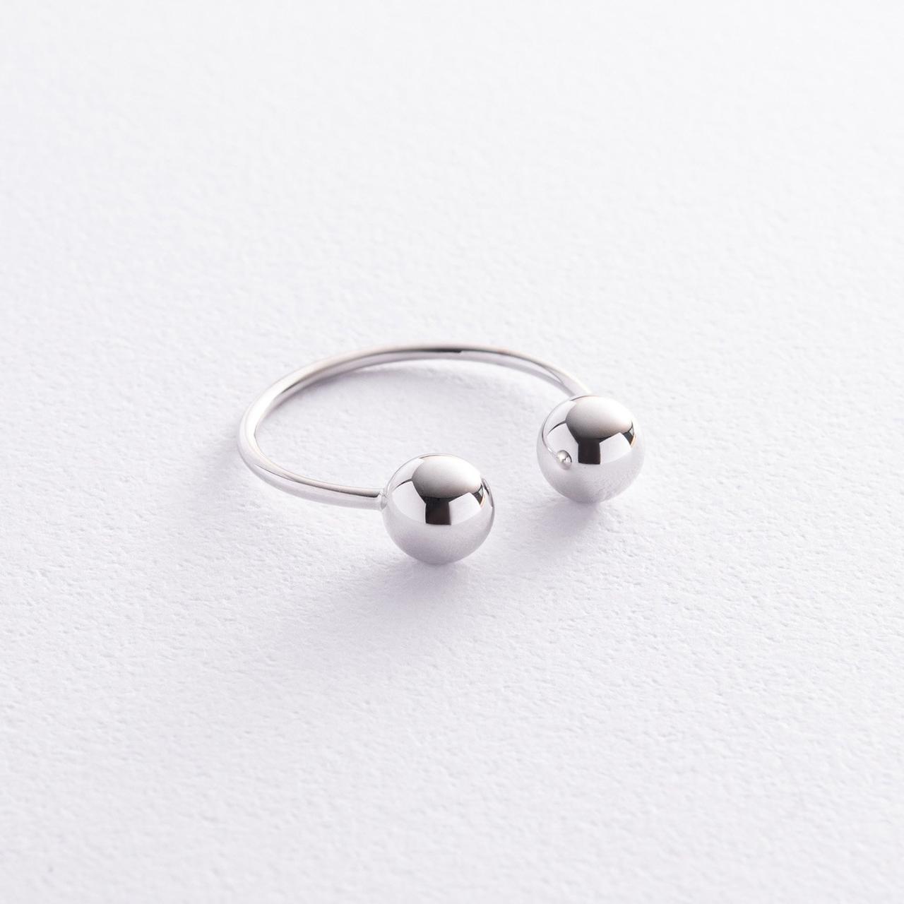 Кільце "Шаріки" в білому золоті до07508 Zipexpert ZIPEXPERT, фото 1