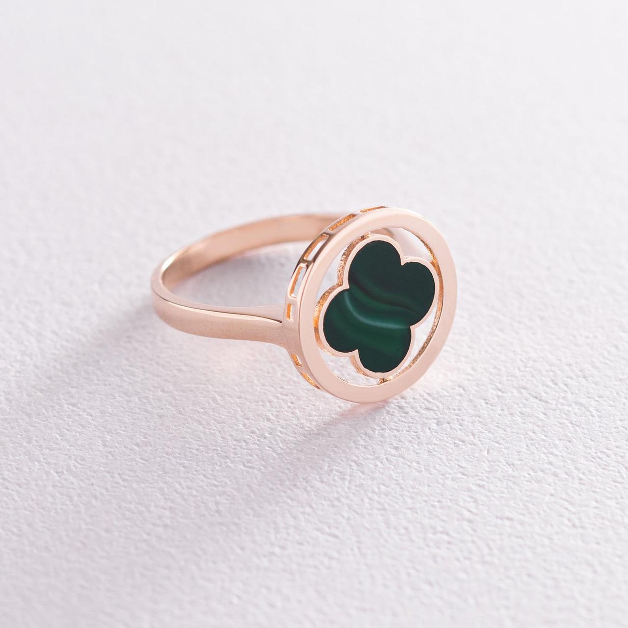 Кільце "Клевер" у червоному золоті (емаль)
к06706 Zipexpert ZIPEXPERT, фото 1