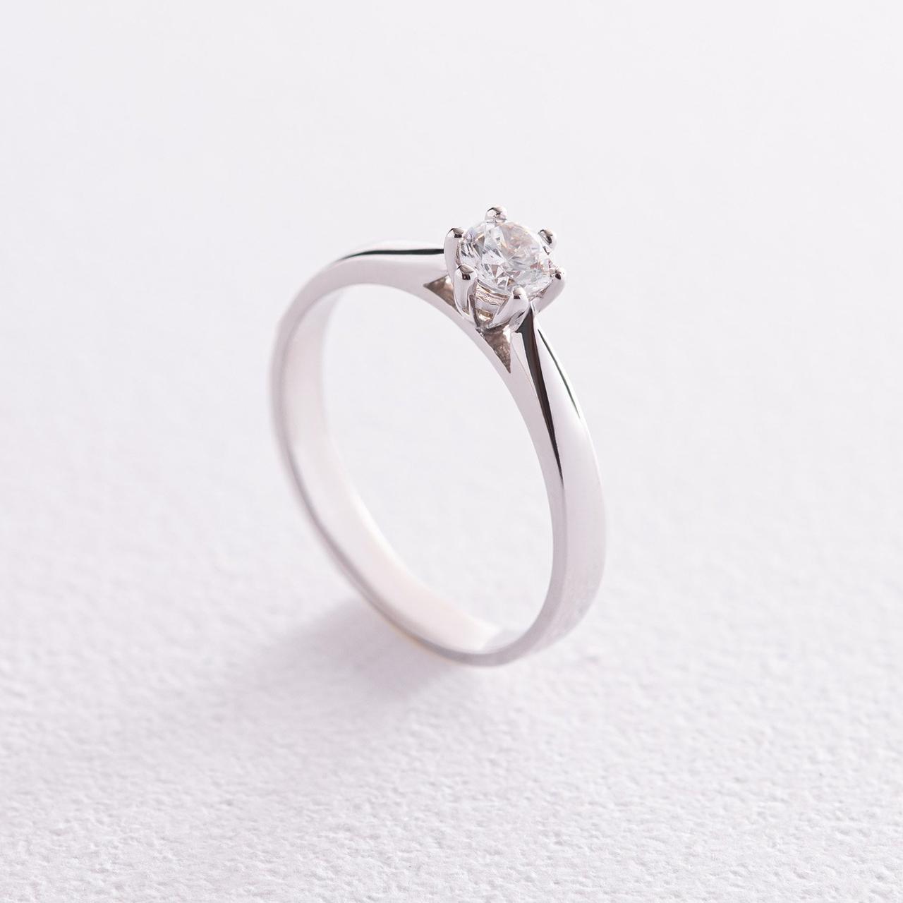 Помоловічне кільце з фіанітом (біле золото) 
к07171 Zipexpert ZIPEXPERT, фото 1