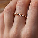 Кільце "Мешта" в червоному золоті к07362 Zipexpert ZIPEXPERT, фото 4